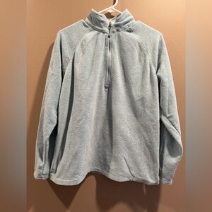 Eddie Bauer Seafoam Green Fleece 1/4 Zip Pullover